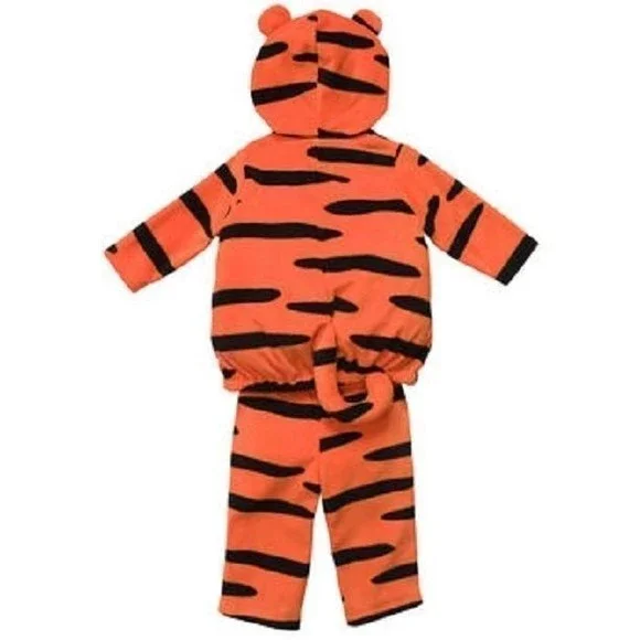 Carters 2pc Fleece Tiger King of Jungle Costume Dress up Halloween 6-9 M New - Picture 2 of 5